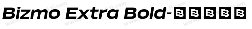Bizmo Extra Bold字体转换